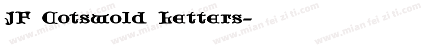 JF Cotswold Letters字体转换
